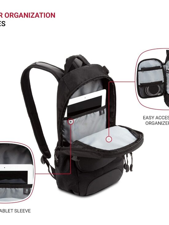 3598 Narrow Daypack: Sleek, Organized, Water-Resistant Backpack for Commuters an